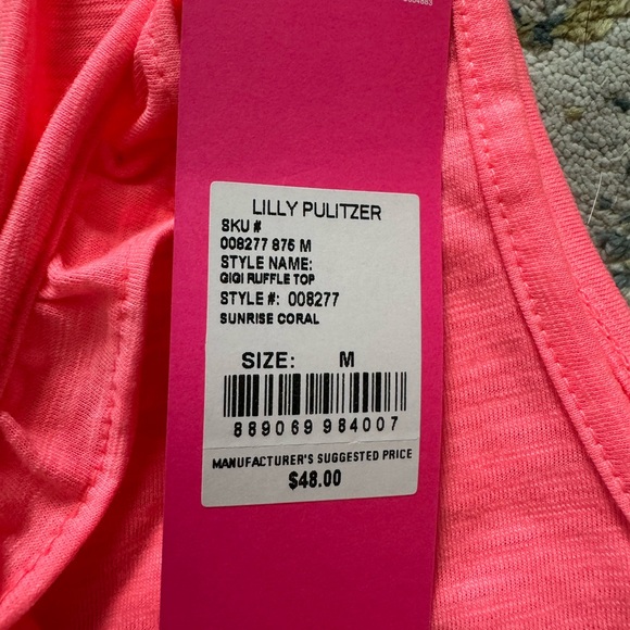 Pink Ruffled Women's Top - Picture 3 of 3